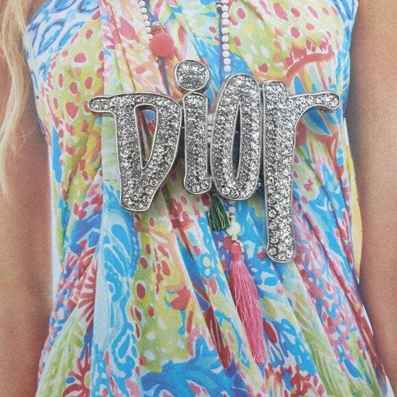 Silver Metal Crystals Brooch Pin Casual Fashion Women Formal Accessory Jewelry - Picture 2 of 4